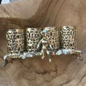 Vintage  cherub like lipstick holder